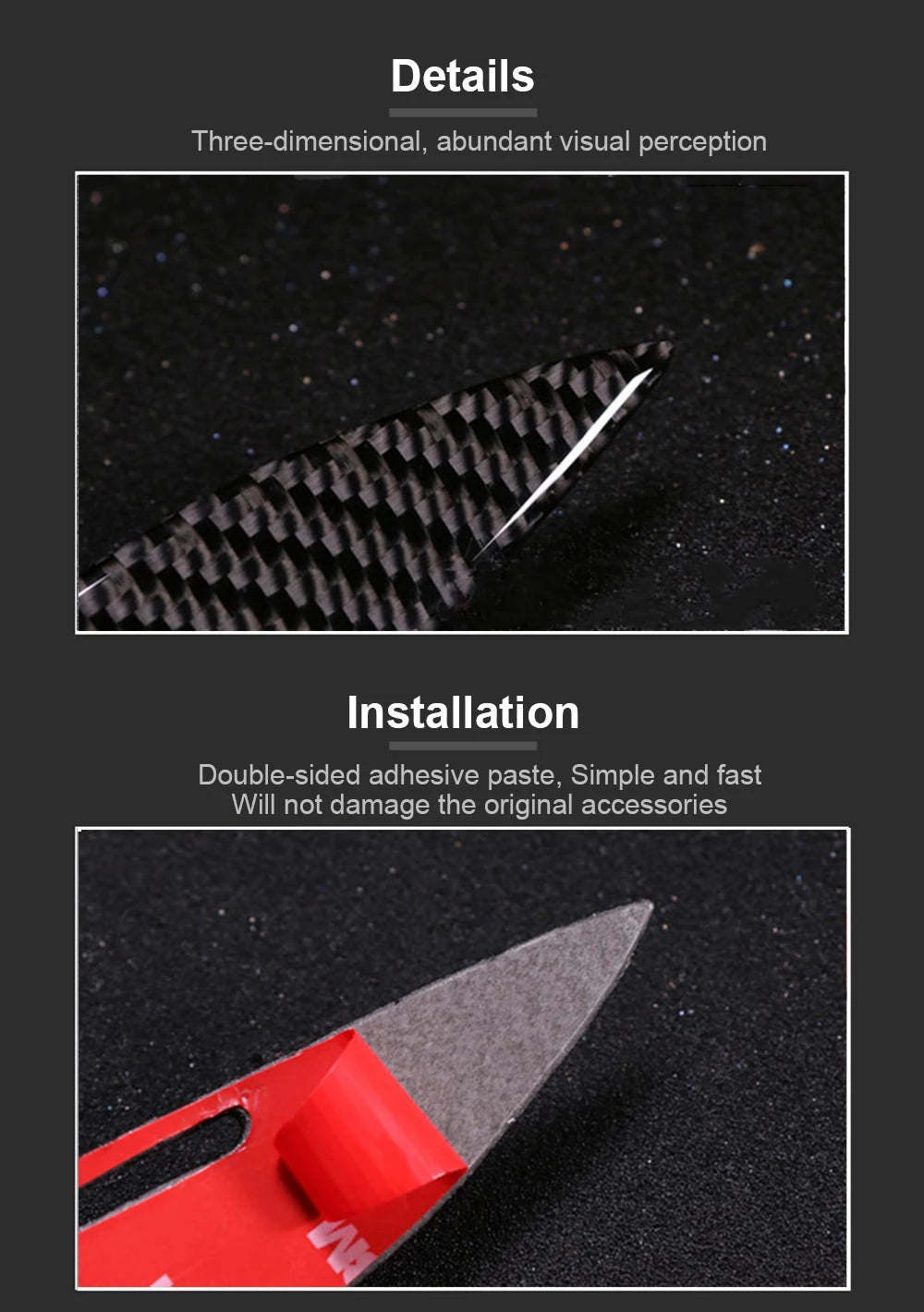 Real Carbon Fiber Headlight Eyelid Cover