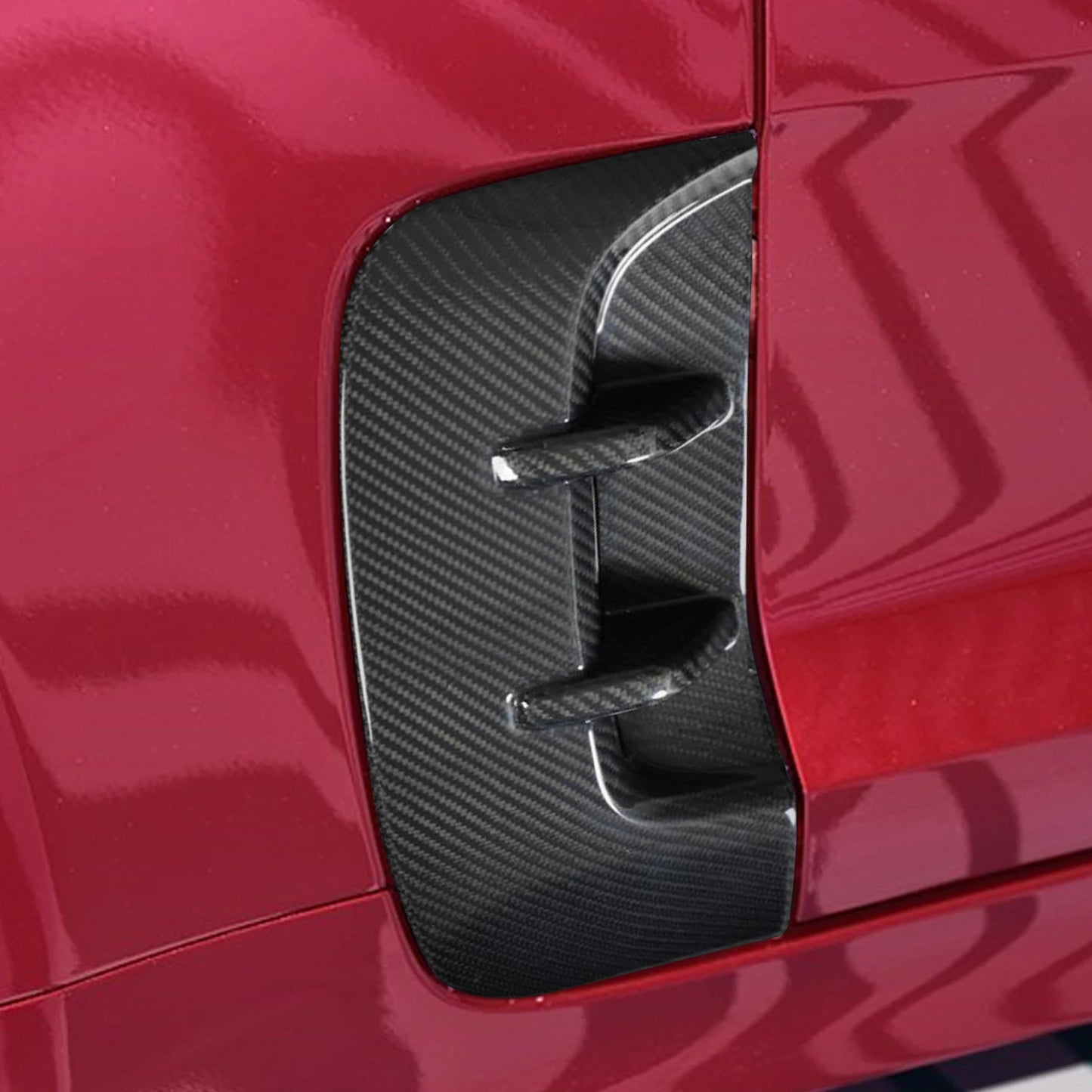 Real Dry Carbon Fiber Side Fender Vent Cover