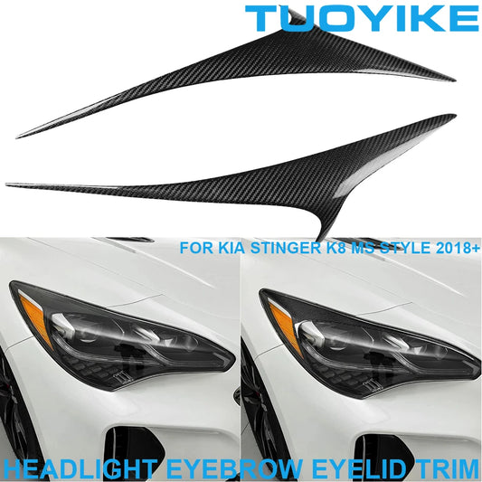 Real Carbon Fiber Headlight Eyelid Cover