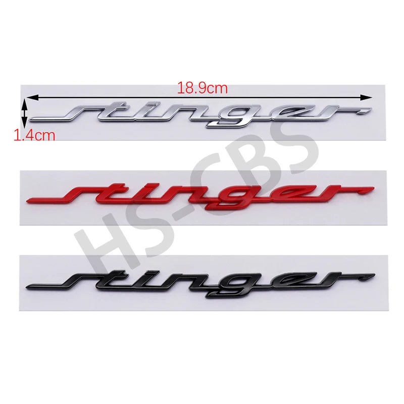 3D ABS Stinger Emblem
