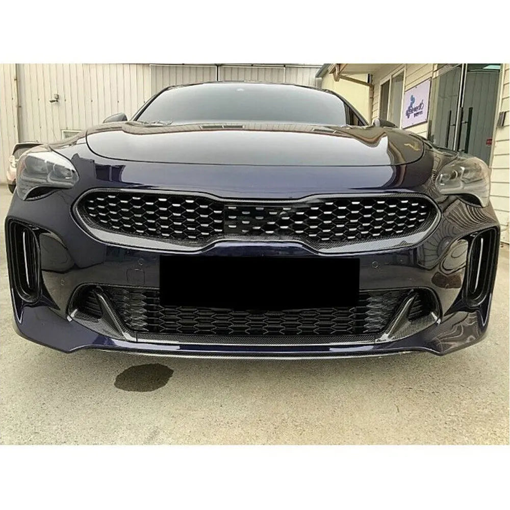 Dry Carbon Front Kidney Bumper Grille / Front Frame Centre Mesh Grille