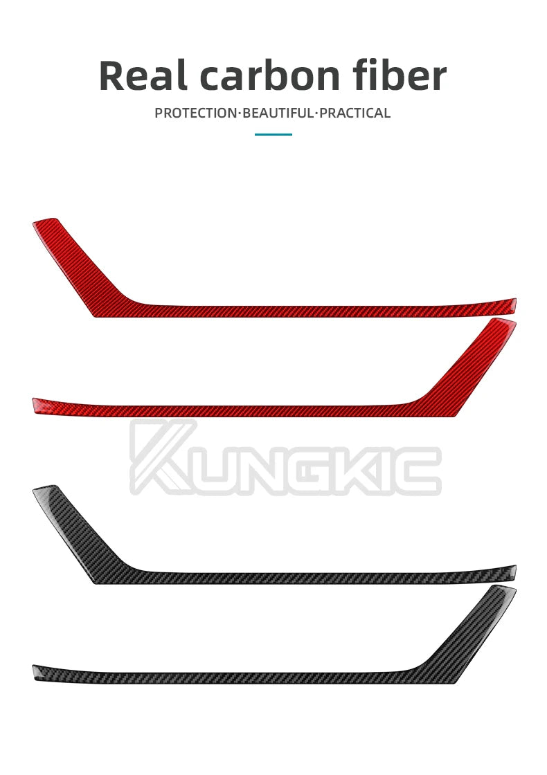 Real Soft Carbon Fibre Door Panel Trim LHD / RHD