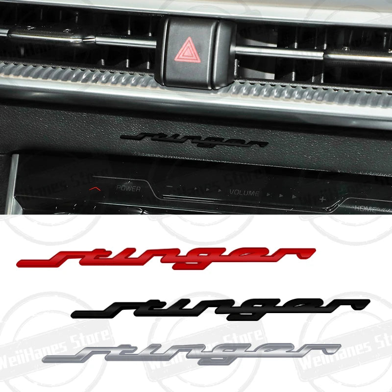 Metal For Stinger 3D Badge Car Air Conditioning Vent Instrument Panel