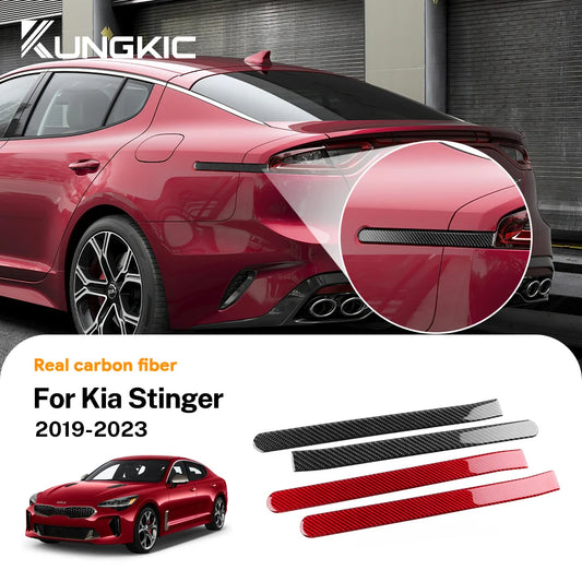 Real Soft Carbon Fiber Rear Brake Light Strip Trim
