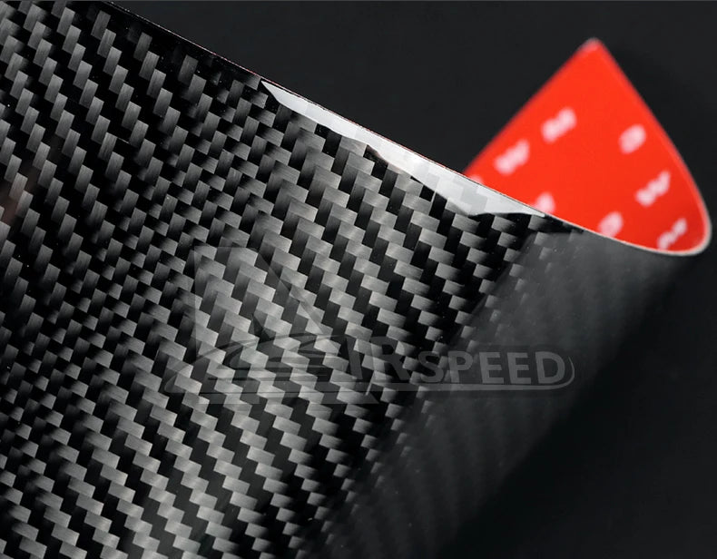 Real Soft Carbon Fibre Central Control Trim Strip