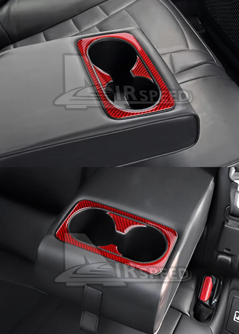 Real Soft Carbon Fibre Car Rear Seat Cup Surround