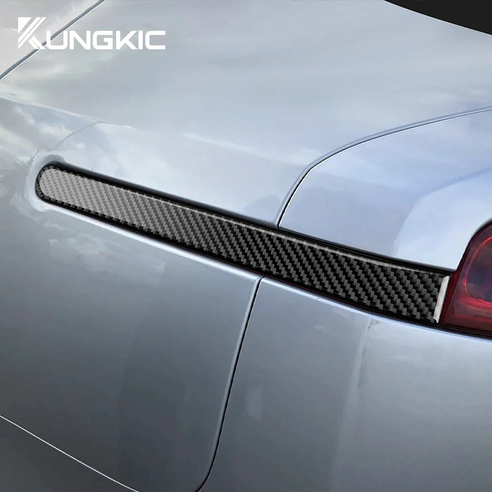 Real Soft Carbon Fiber Rear Brake Light Strip Trim