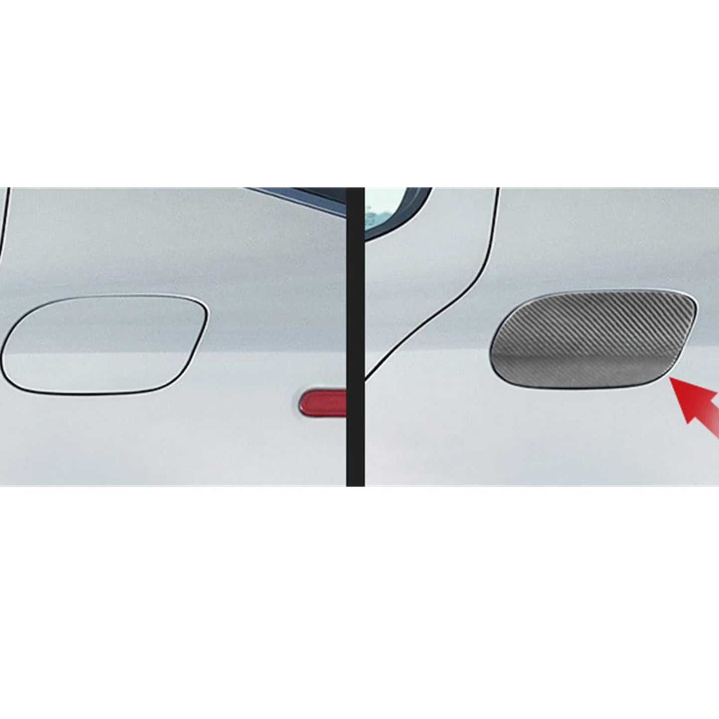 Real Dry Carbon Fibre  Fuel Tank Flap Cap
