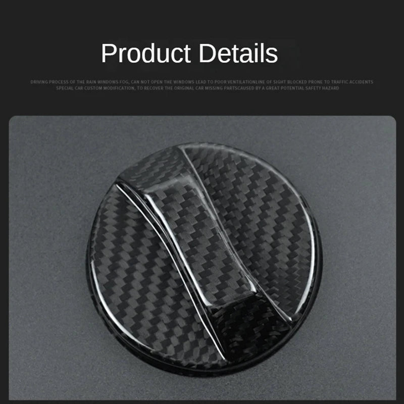 Real Carbon Fiber Inner Fuel Tank Cap Cover