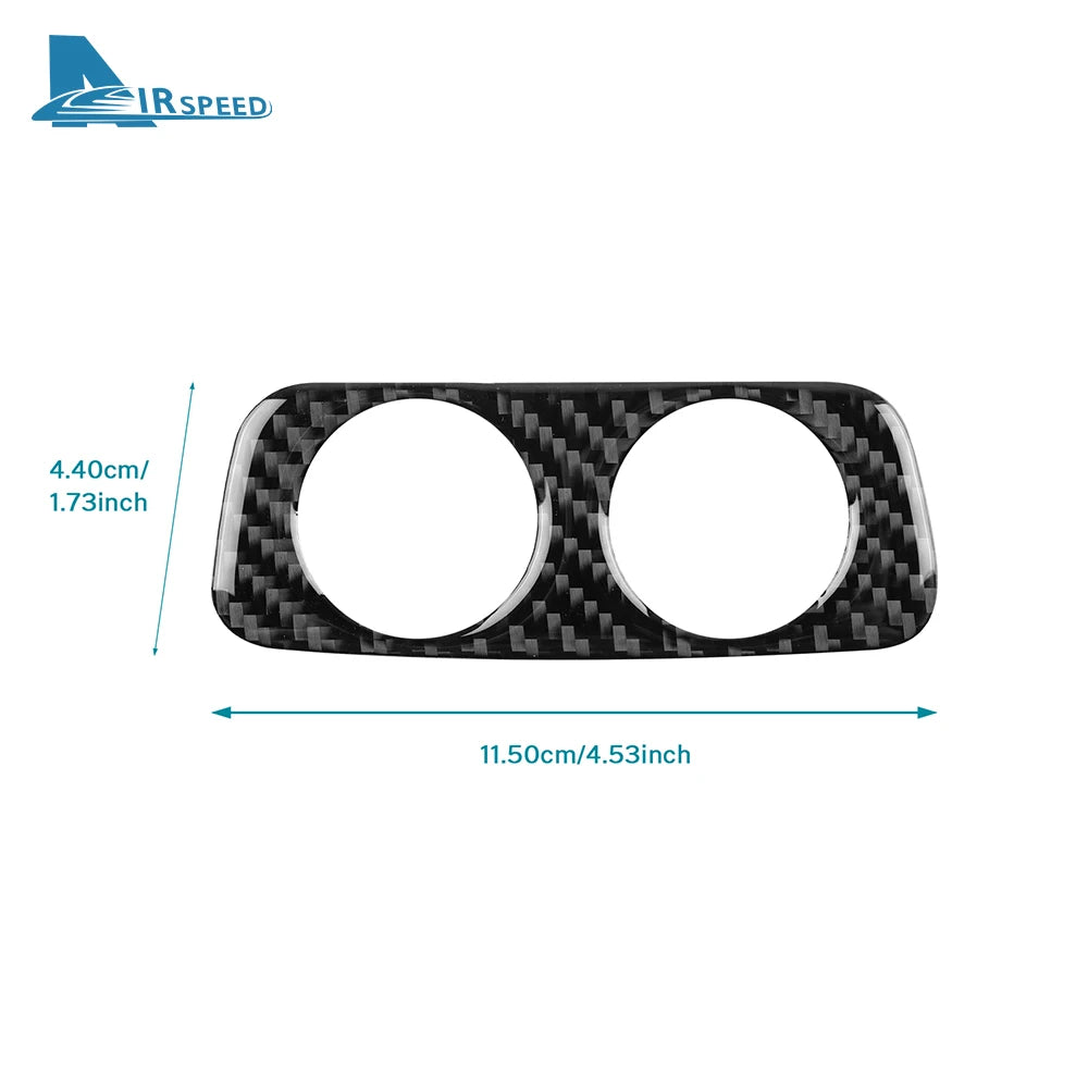 Real Soft Carbon Fiber Rear Charging Port Surround