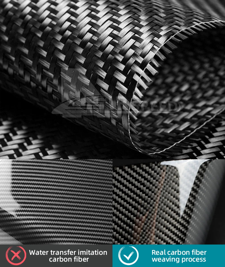 Real Soft Carbon Fibre Central Control Trim Strip