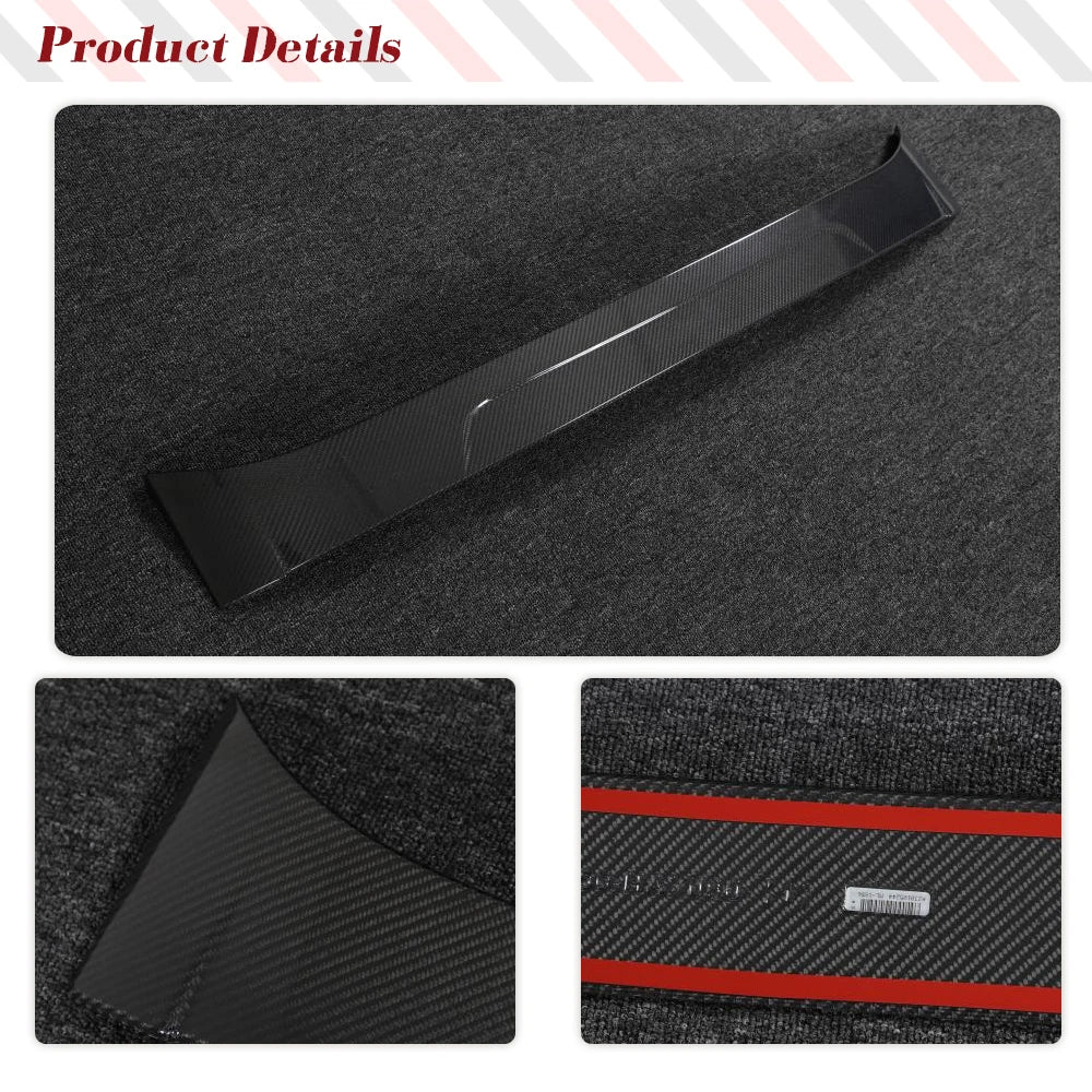 Carbon Fiber / FRP Black Rear Roof Spoiler