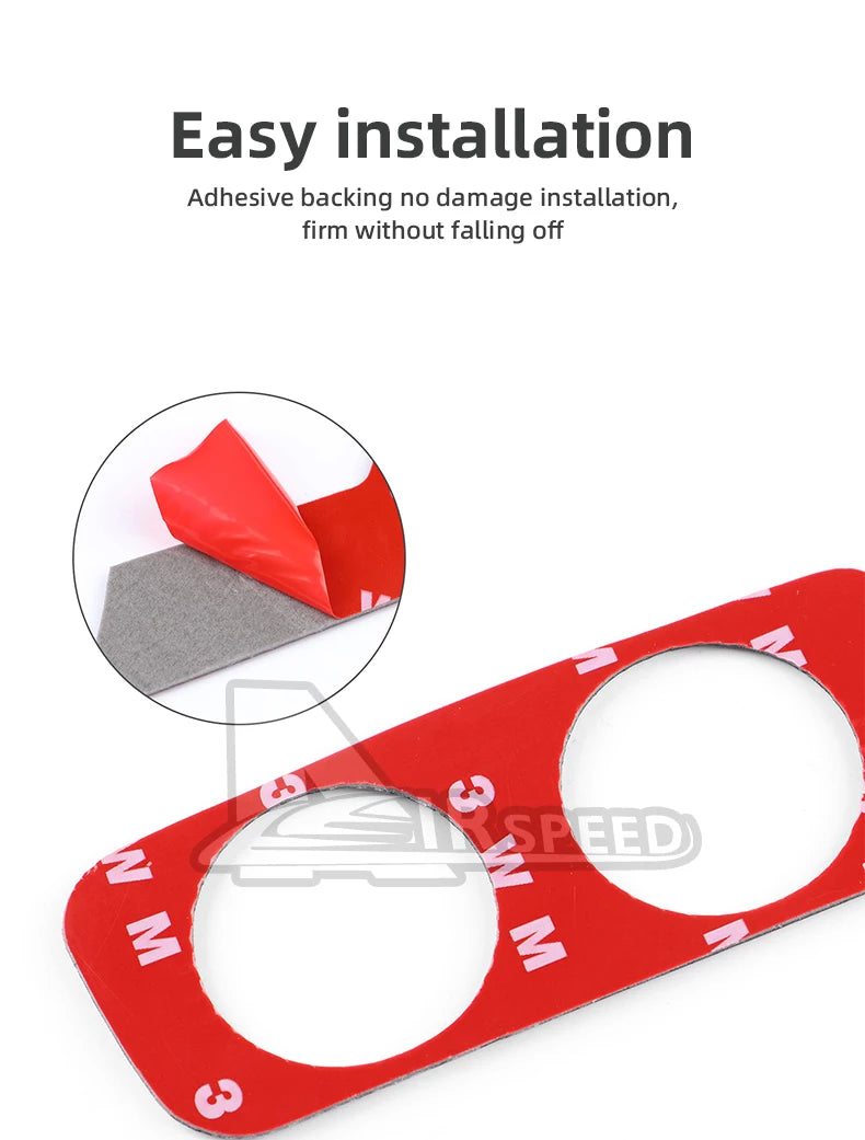 Real Soft Carbon Fiber Rear Charging Port Surround