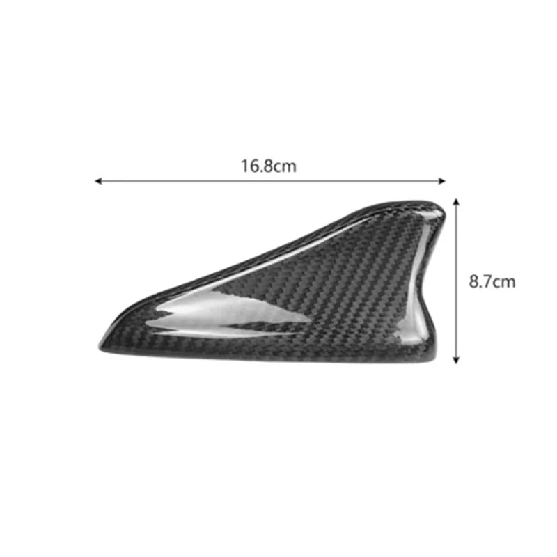 Real Carbon Fiber Shark Fin Antenna Cap Cover Trim For Kia Stinger 2018-2023