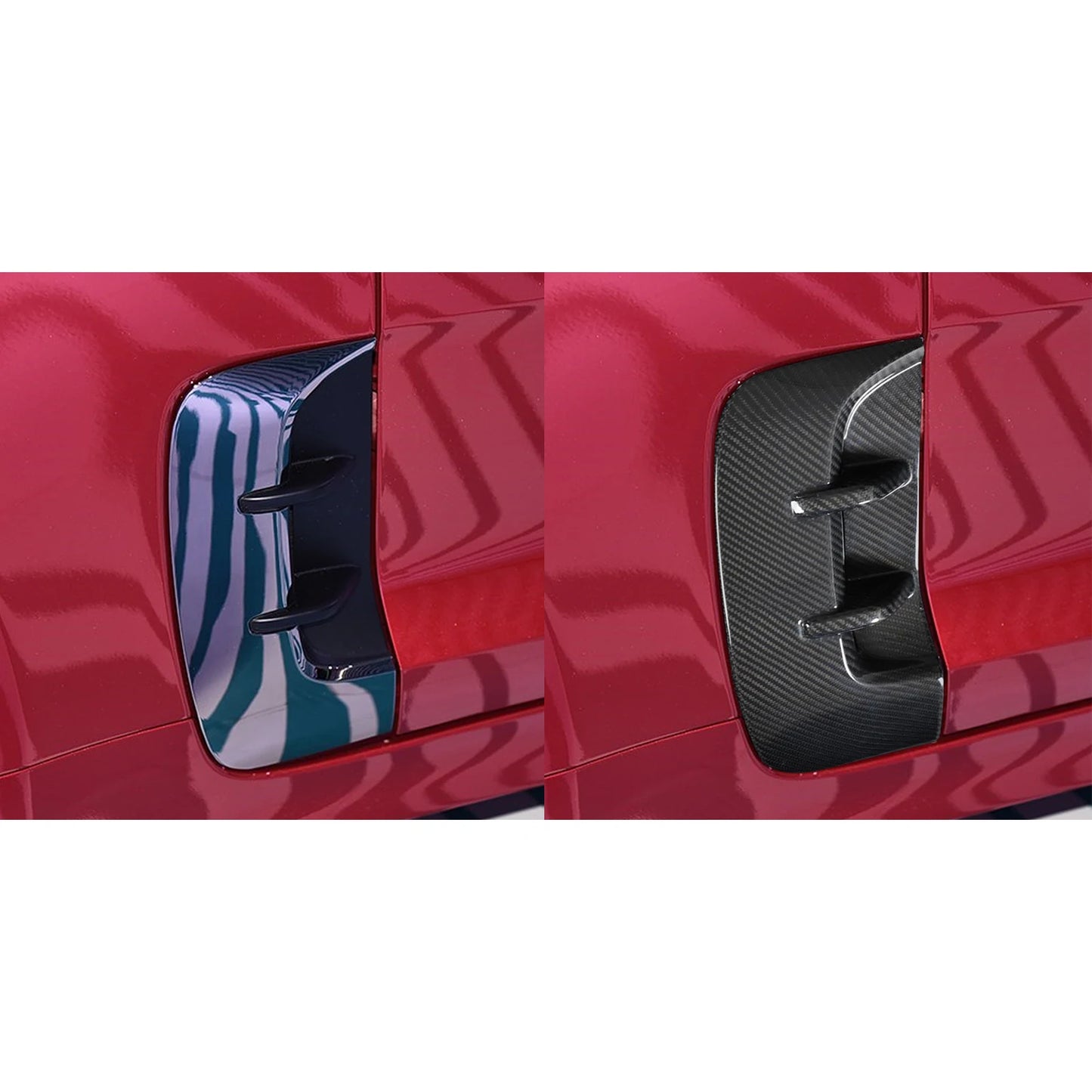 Real Dry Carbon Fiber Side Fender Vent Cover