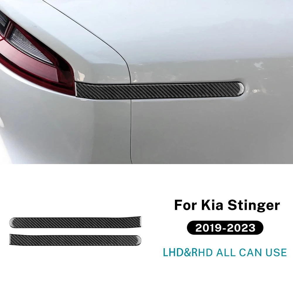 Real Soft Carbon Fiber Rear Brake Light Strip Trim