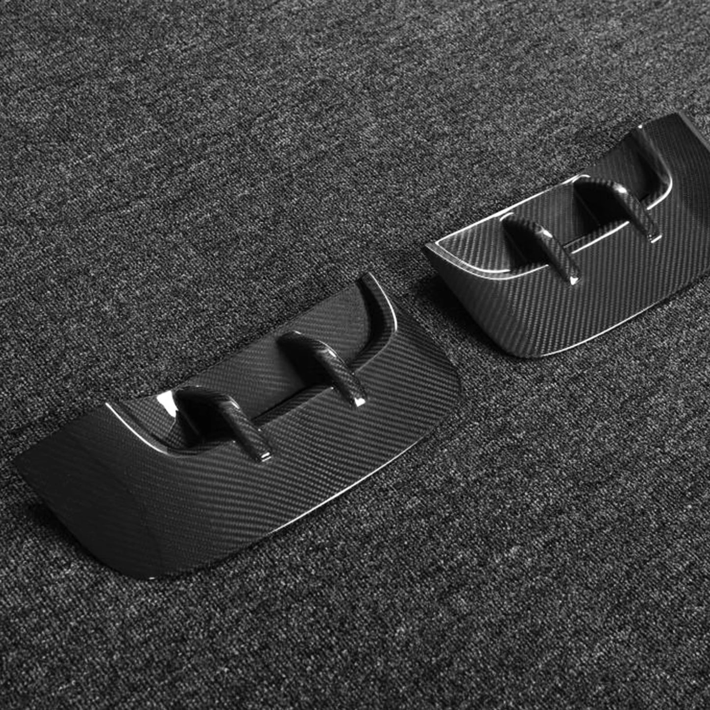 Real Dry Carbon Fiber Side Fender Vent Cover