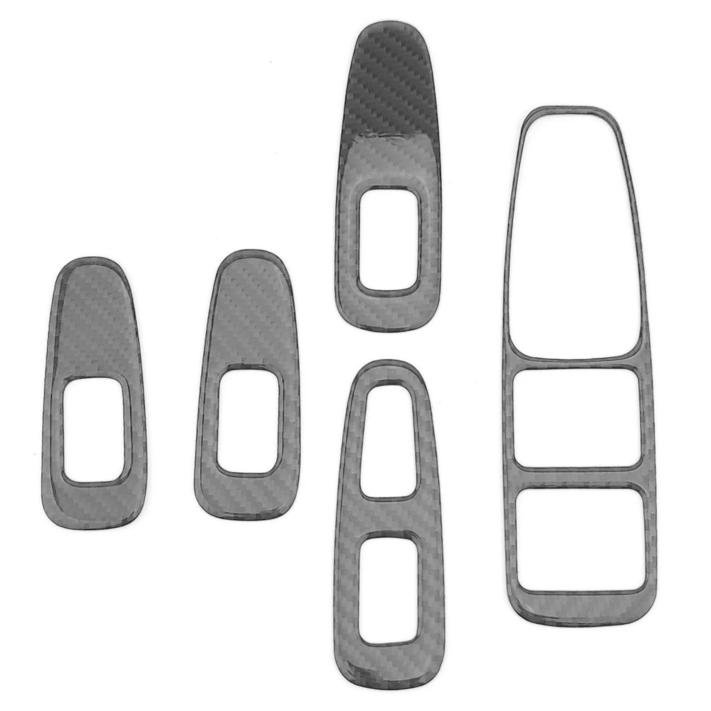 Car Window Button Frame Real Soft Carbon Fibre  LHD RHD