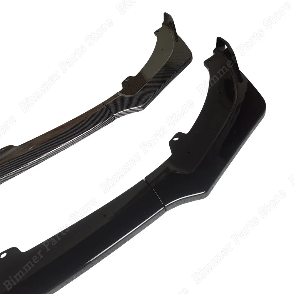 Gloss Black Carbon Look Car Front Lip Splitter