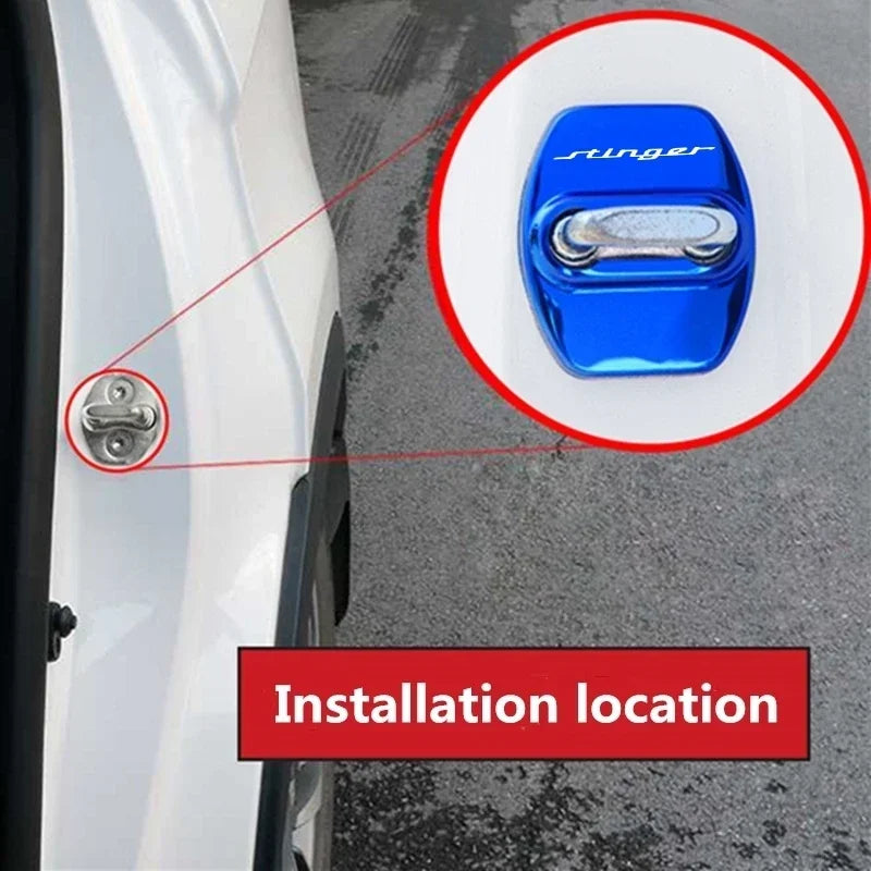 4pcs Stainless Steel Lock Cover