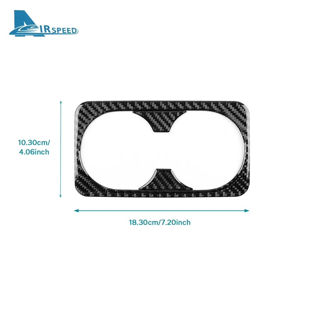Real Soft Carbon Fibre Car Rear Seat Cup Surround