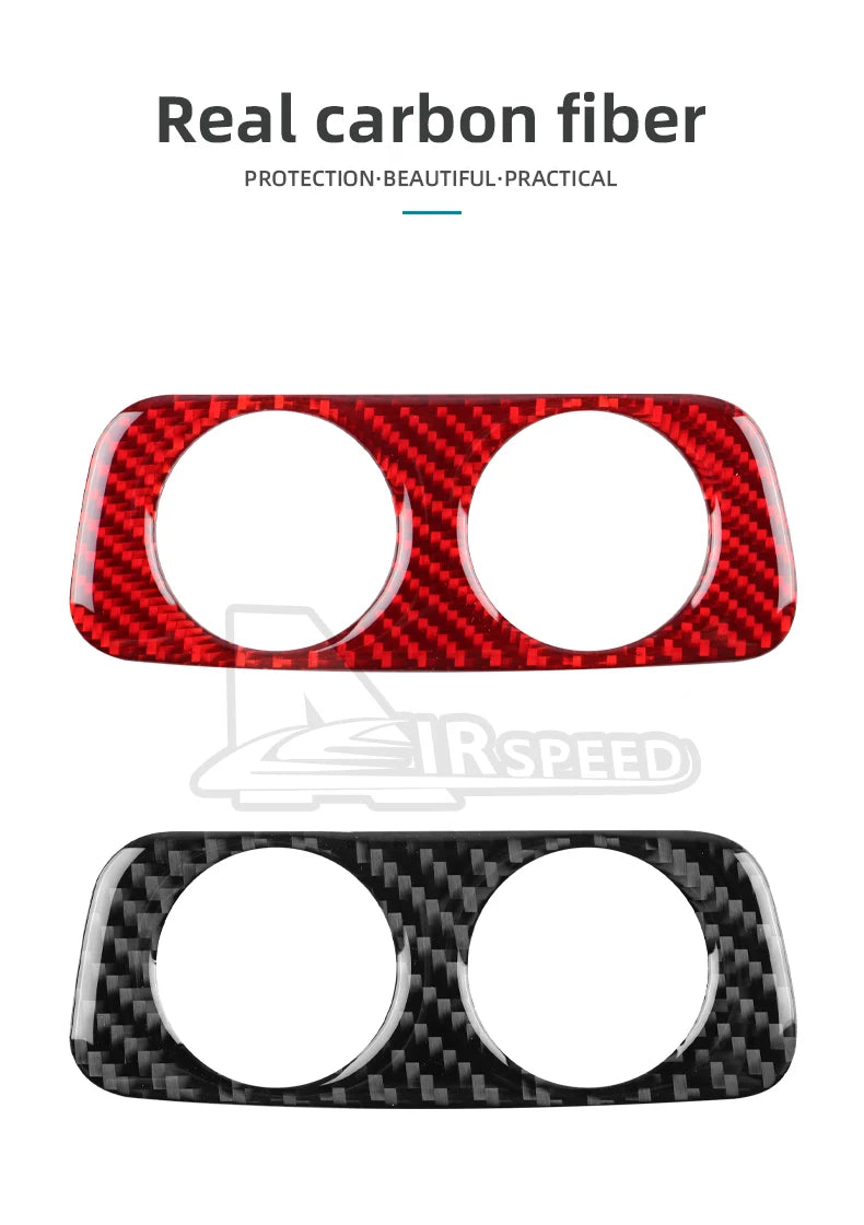 Real Soft Carbon Fiber Rear Charging Port Surround