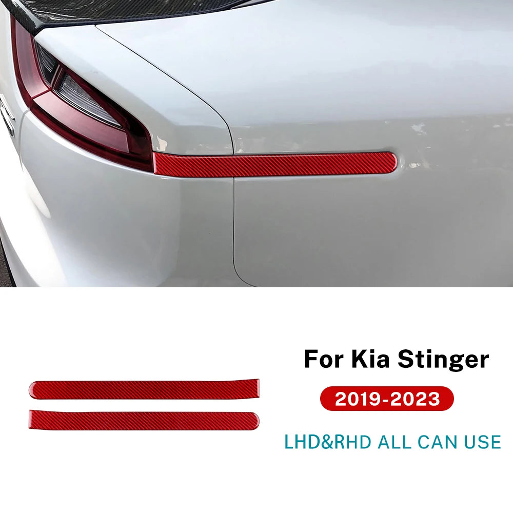 Real Soft Carbon Fiber Rear Brake Light Strip Trim