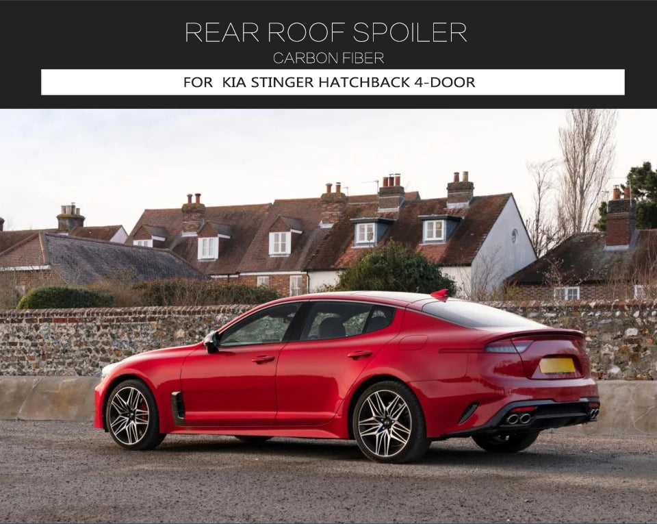 Carbon Fiber / FRP Black Rear Roof Spoiler