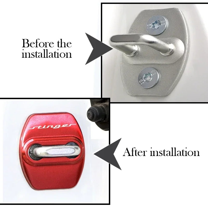 4pcs Stainless Steel Lock Cover