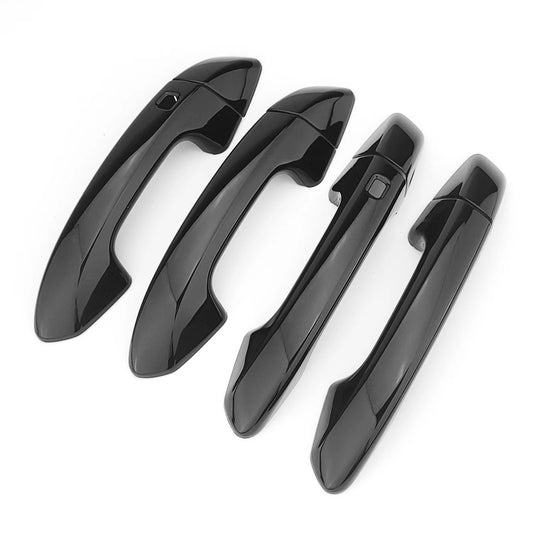 Bright Black / Carbon Fibre Style Door Handle Cover