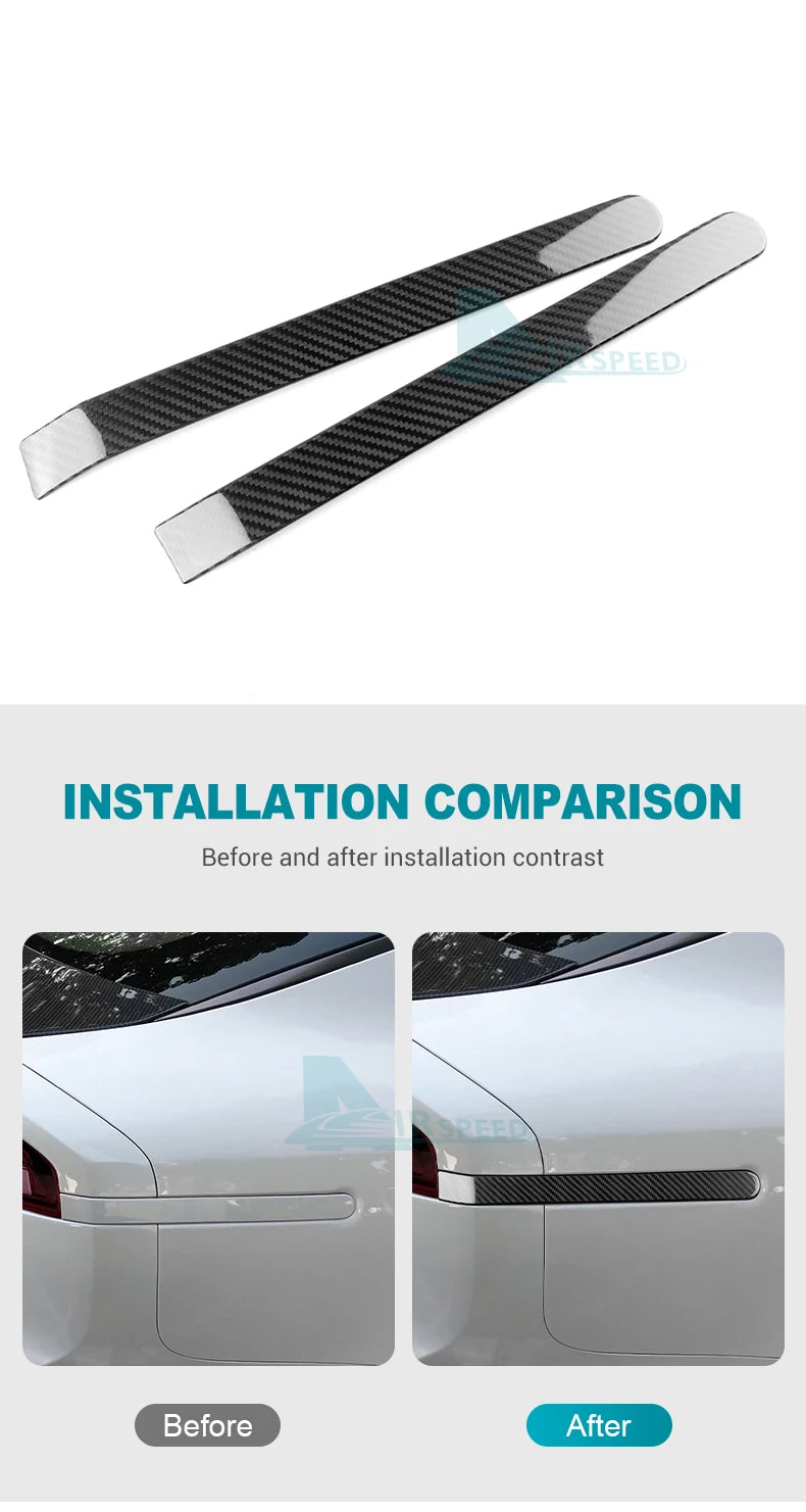 Real Hard Carbon Fibre Brake Light Trim