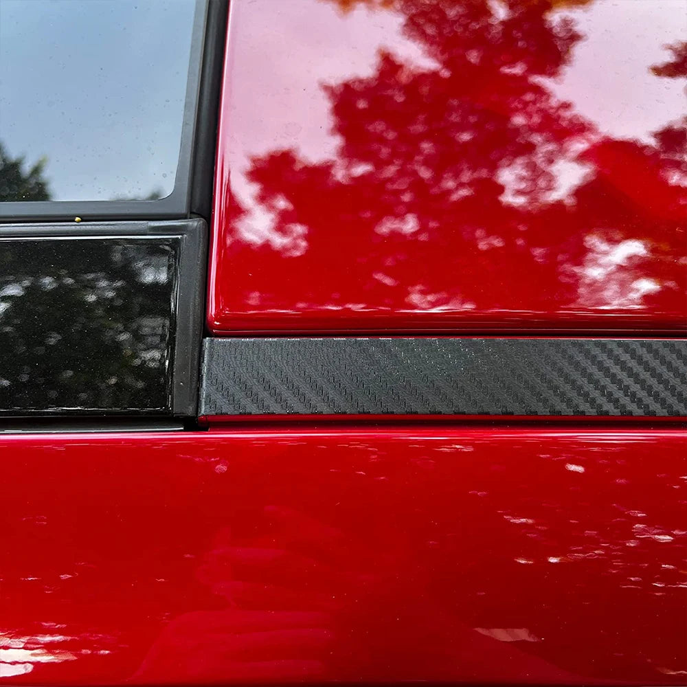 Premium Carbon Fiber Style Roof Decal – Sporty High-Gloss Vinyl Wrap