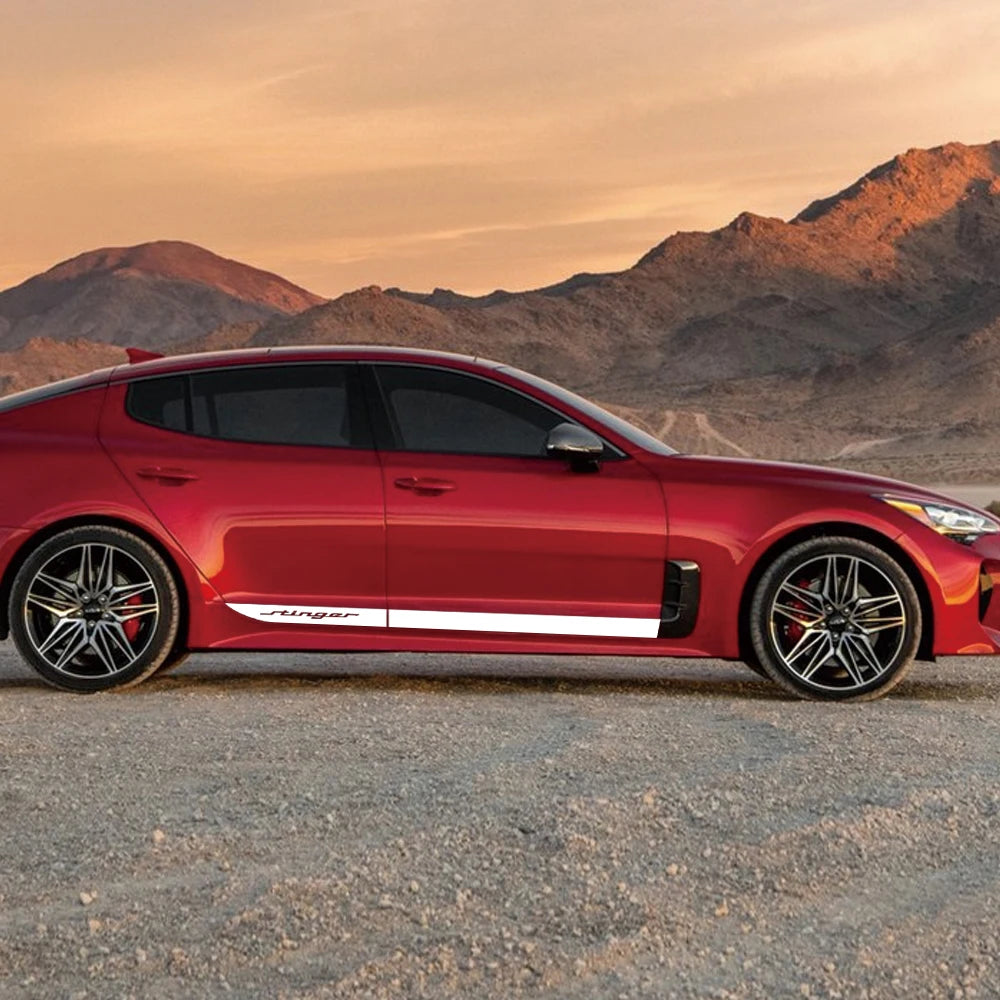 Sport Stripes Door Side Skirt Decal