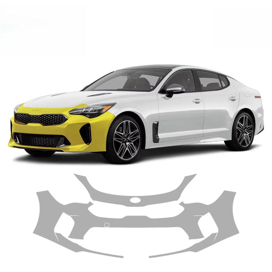 8.5mil Precut Paint Protection Film (PPF) for 2018-2023 Kia Stinger Sedan Front Bumper