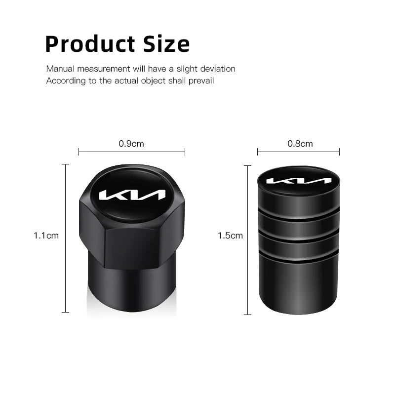 4Pcs Wheel Valve Caps