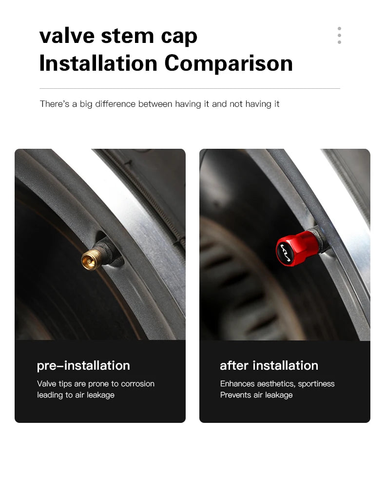4Pcs Wheel Valve Caps
