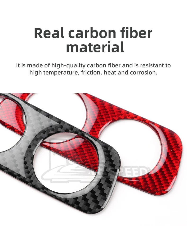 Real Soft Carbon Fiber Rear Charging Port Surround
