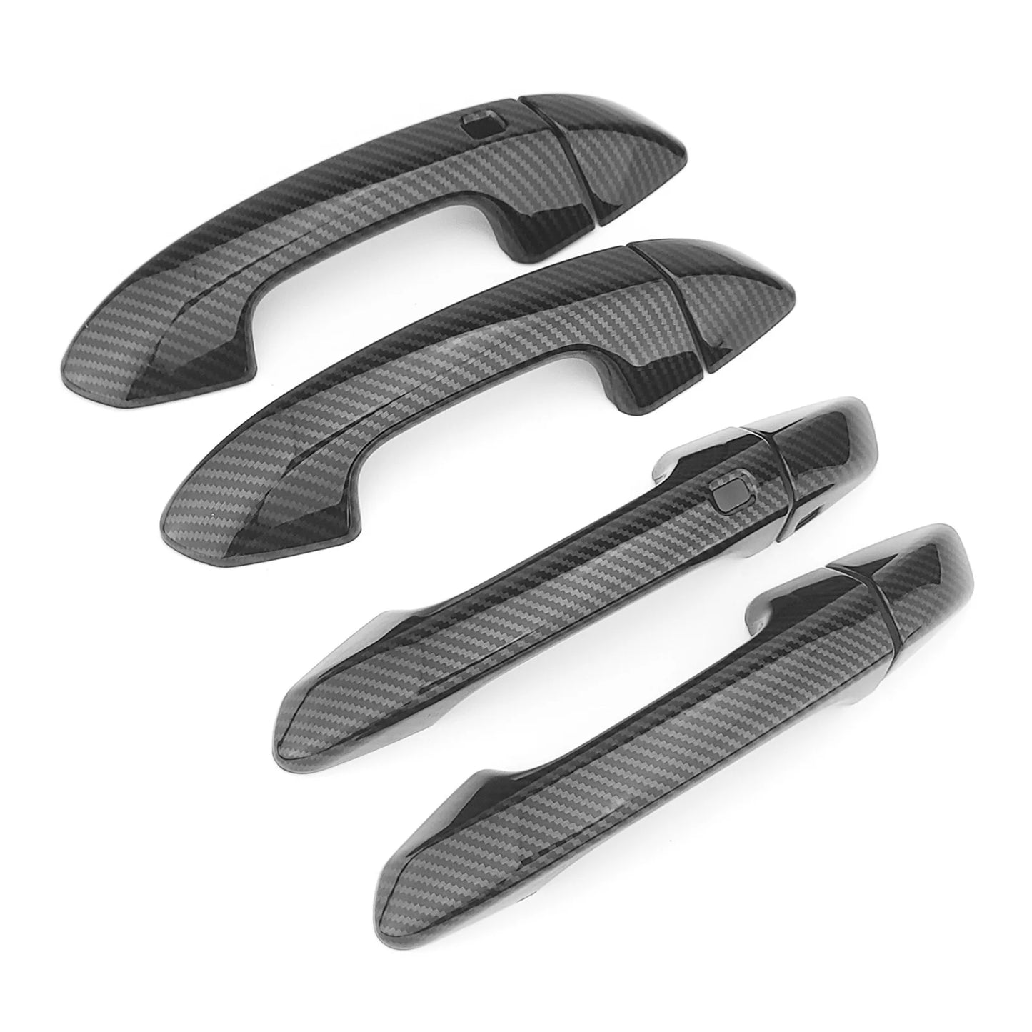 Bright Black / Carbon Fibre Style Door Handle Cover