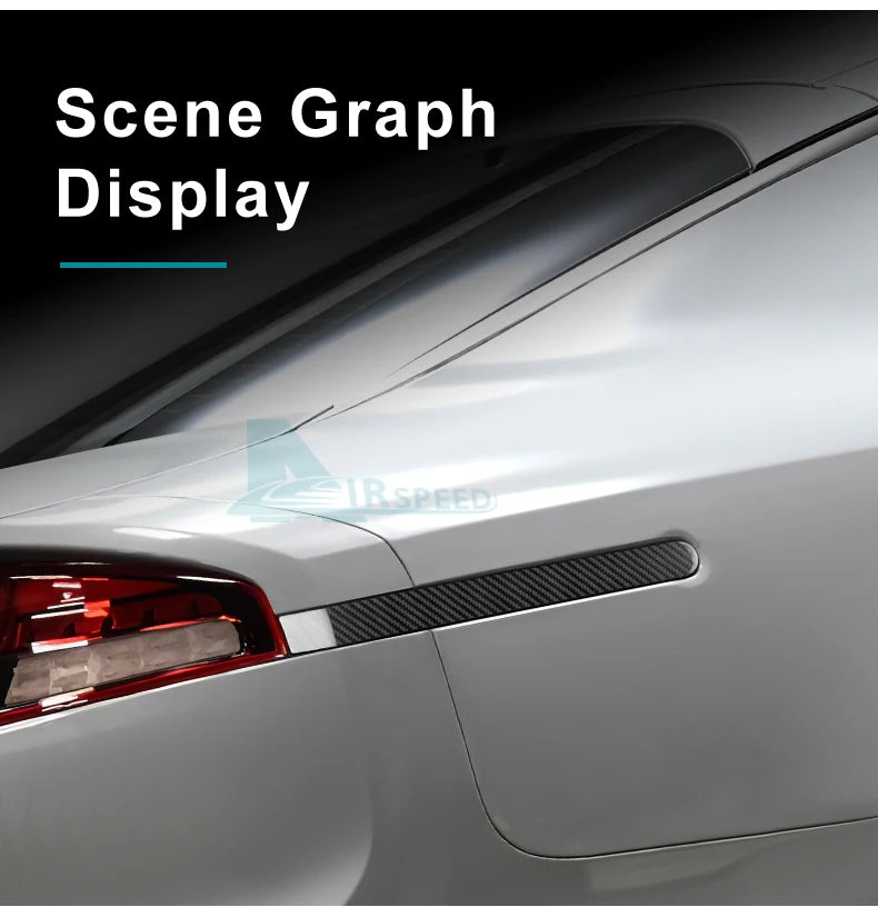 Real Hard Carbon Fibre Brake Light Trim
