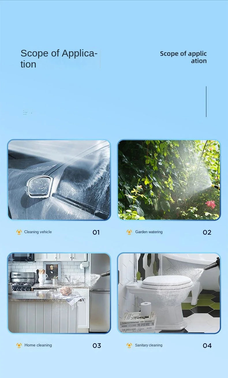 2L Hand Pump Foam Sprayer with 3 Types of Nozzle