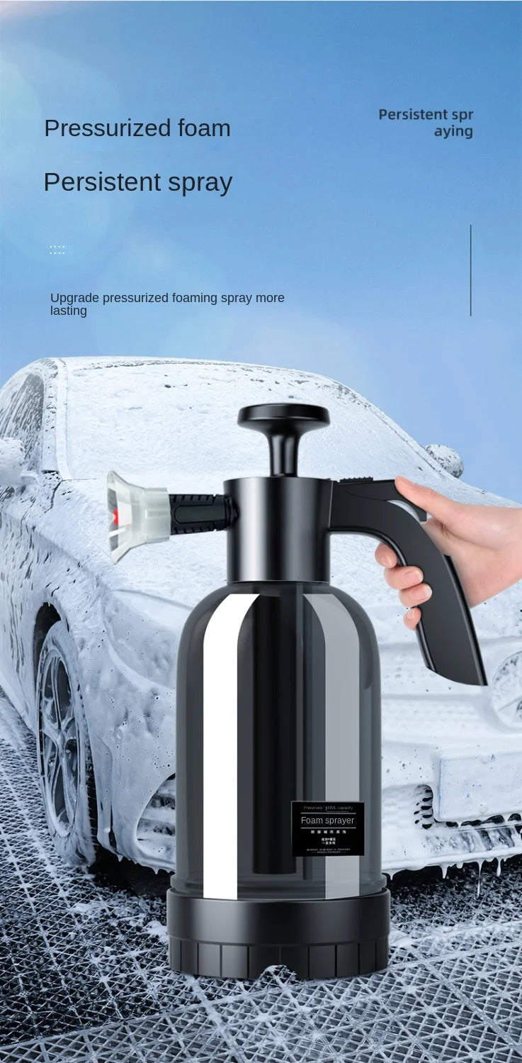 2L Hand Pump Foam Sprayer with 3 Types of Nozzle