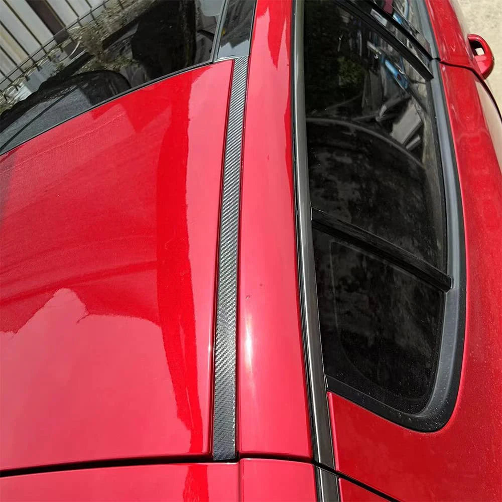 Premium Carbon Fiber Style Roof Decal – Sporty High-Gloss Vinyl Wrap