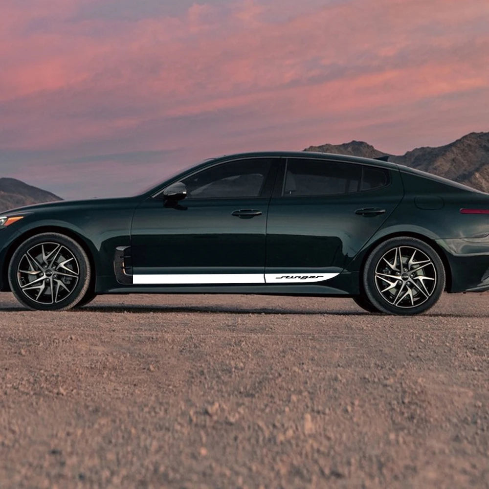 Sport Stripes Door Side Skirt Decal