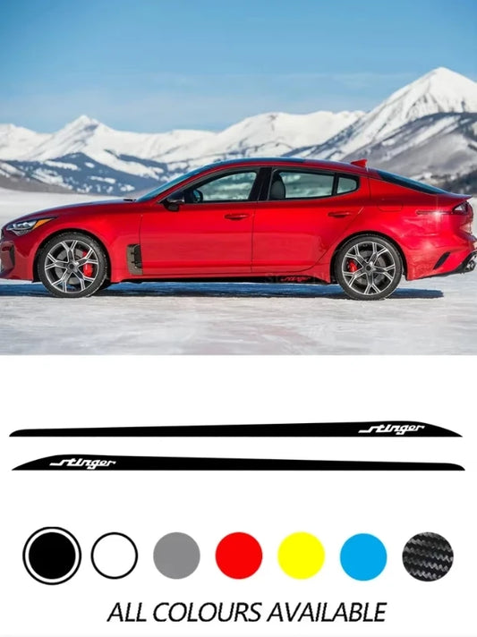 For KIA Stinger GT Door Both Side Skirt Sticker