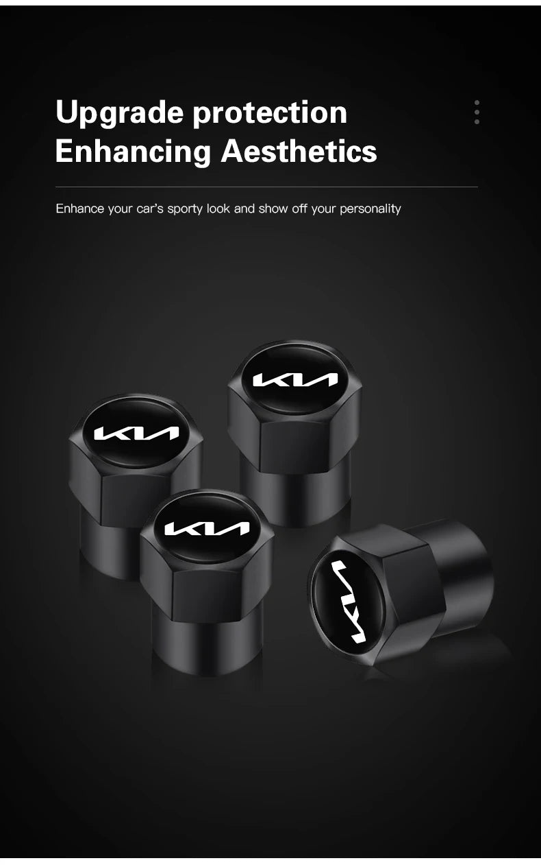 4Pcs Wheel Valve Caps