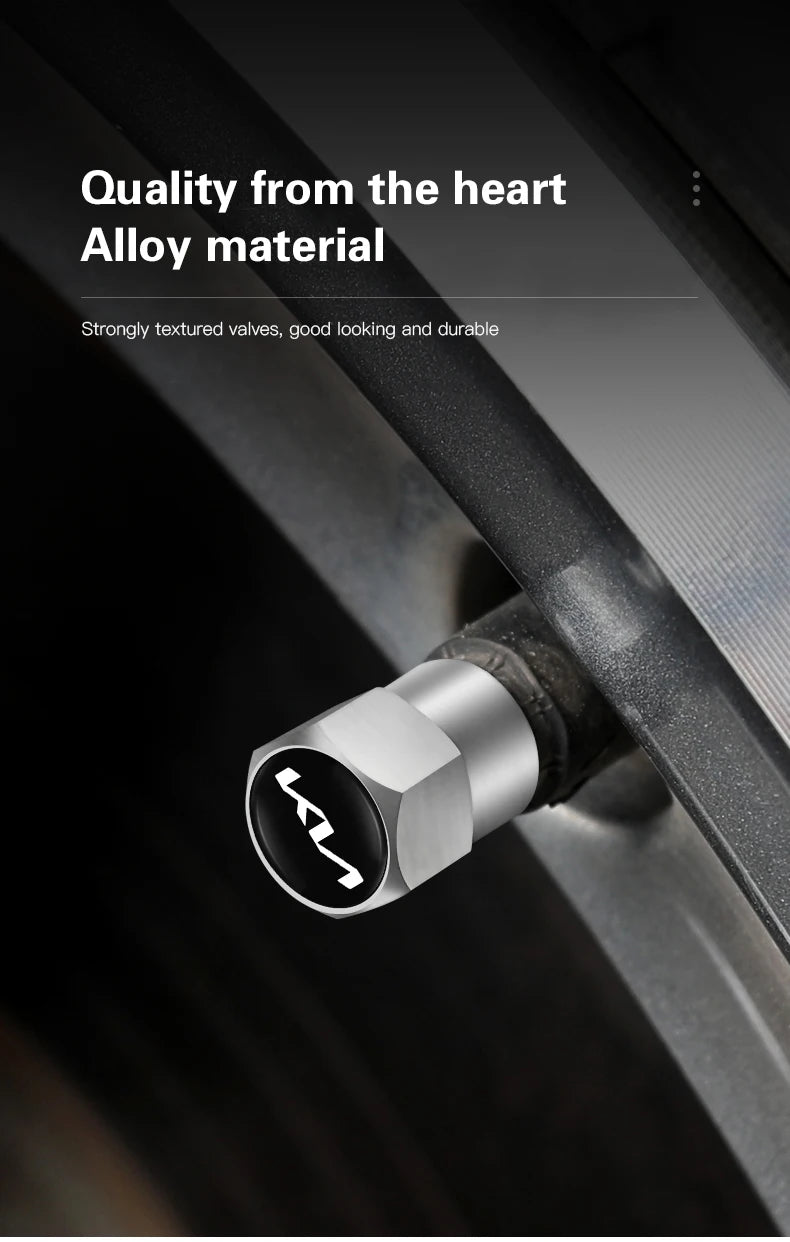 4Pcs Wheel Valve Caps
