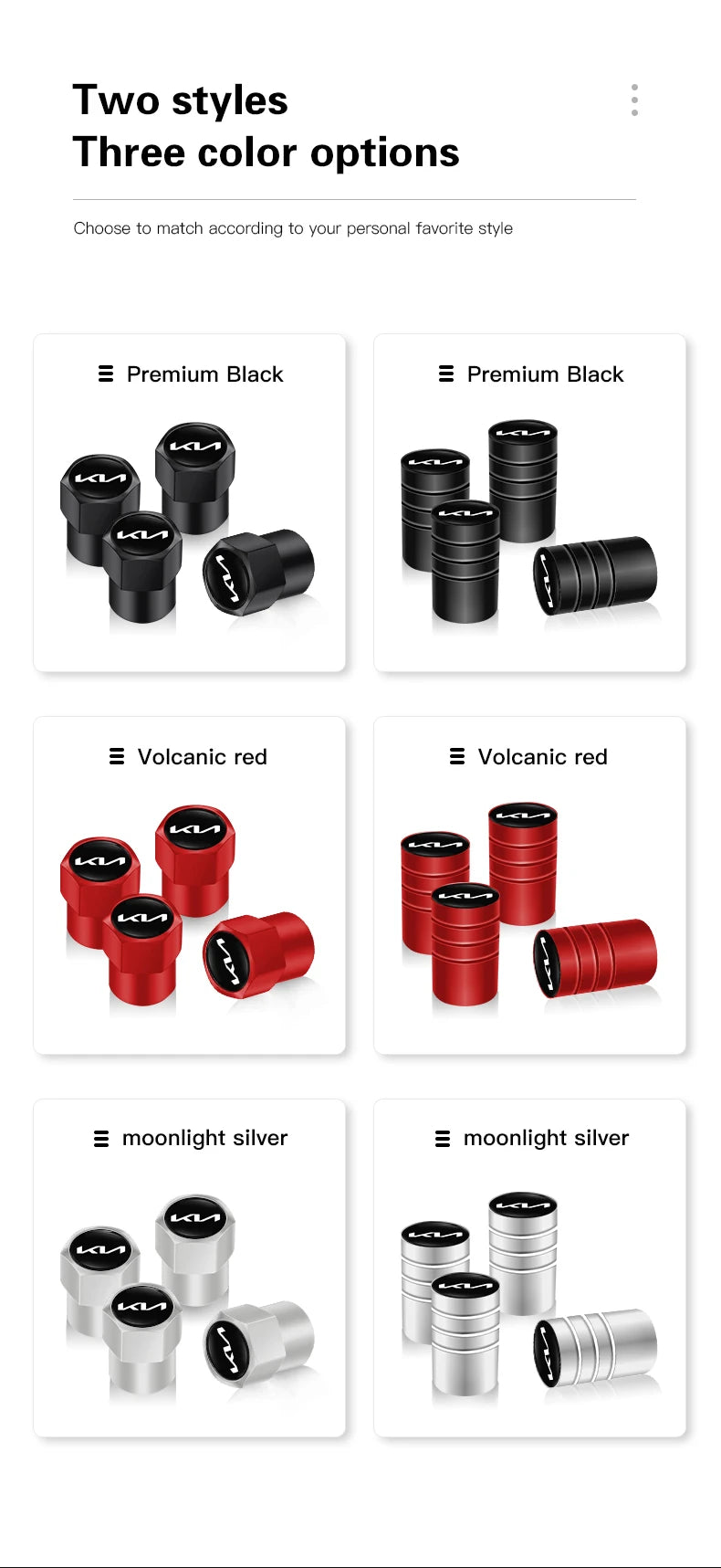 4Pcs Wheel Valve Caps