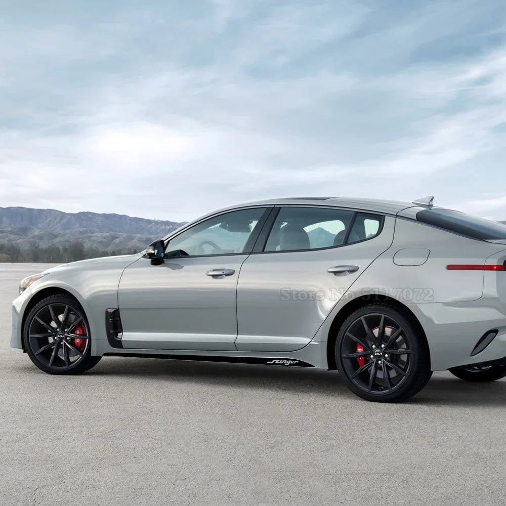 For KIA Stinger GT Door Both Side Skirt Sticker
