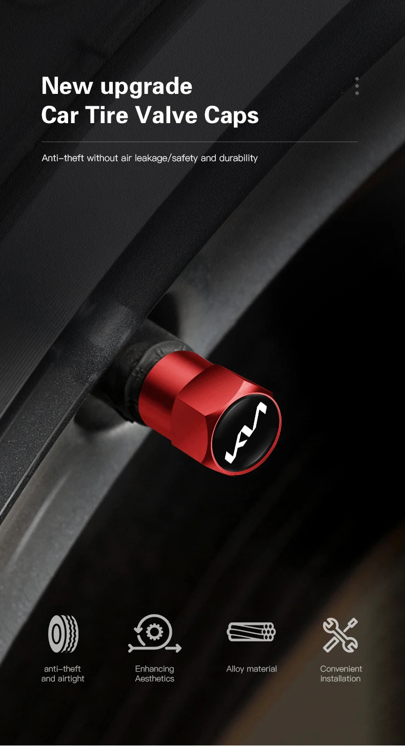 4Pcs Wheel Valve Caps