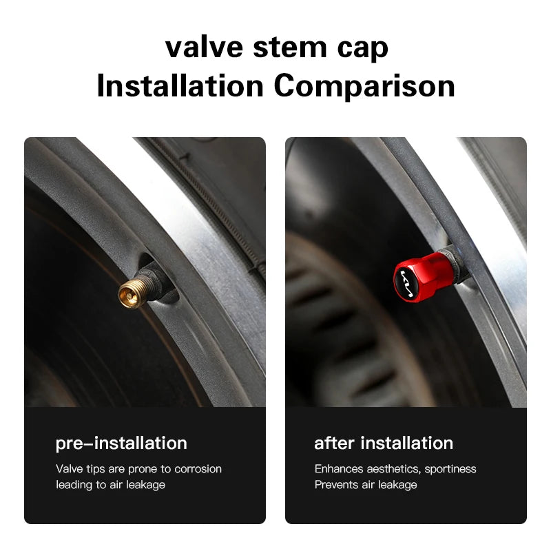 4Pcs Wheel Valve Caps